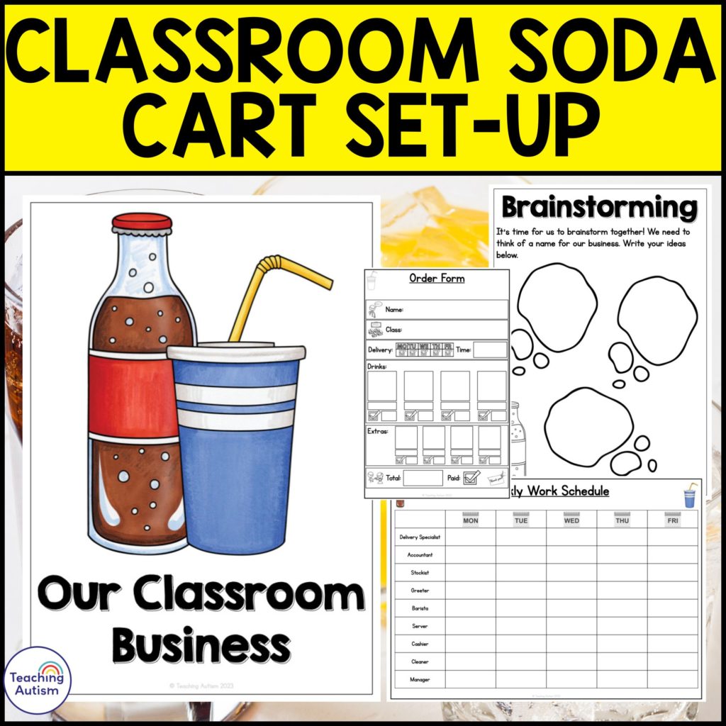 Soda Cart Classroom Business for Special Education