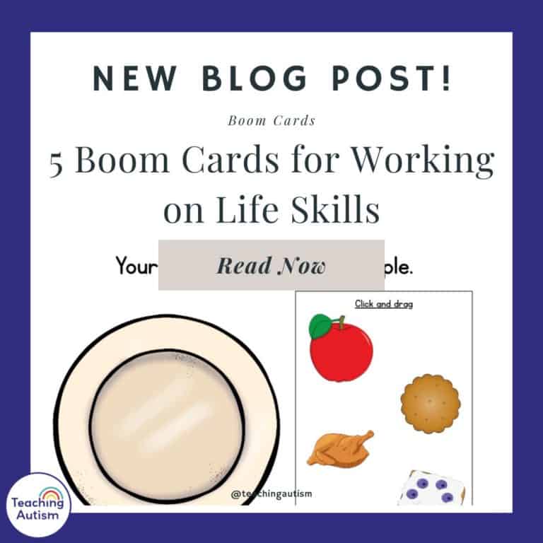 5 Life Skills Boom Cards for Special Education