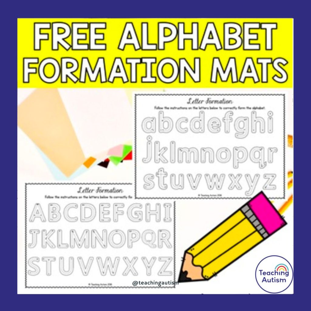 Free Alphabet Formation Mats