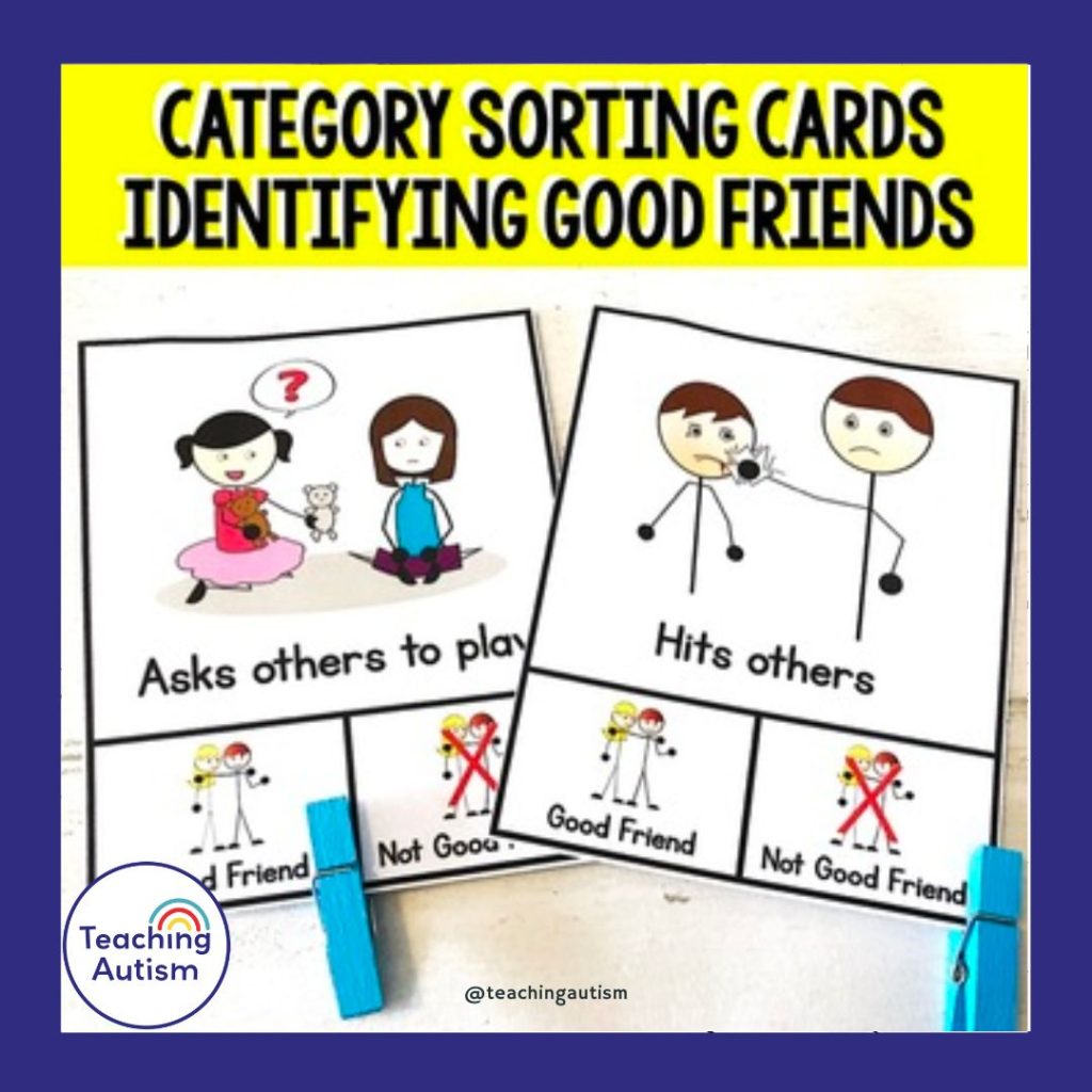 Free Friendship Sorting Cards