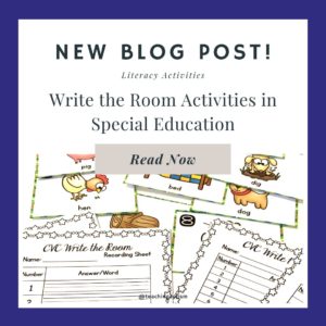 Write the Room Activities in Special Education