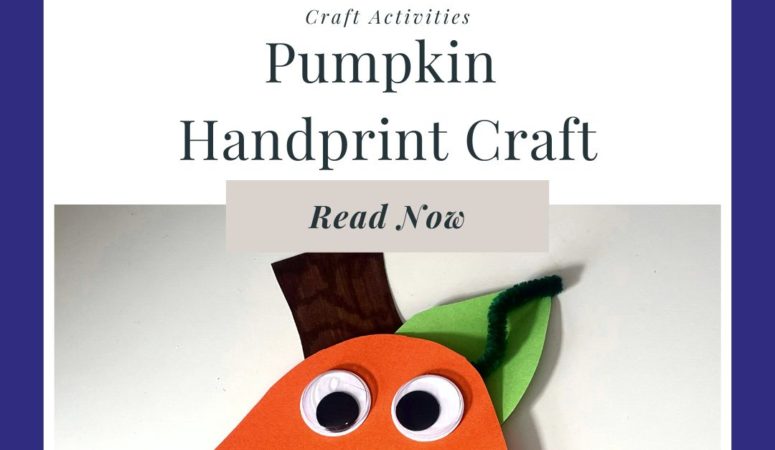 Pumpkin Handprint Craft for Kids