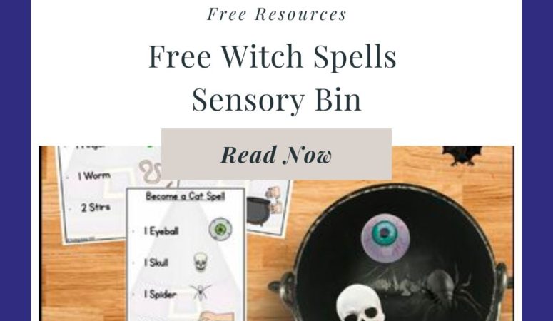 Free Witch Spells Sensory Bin