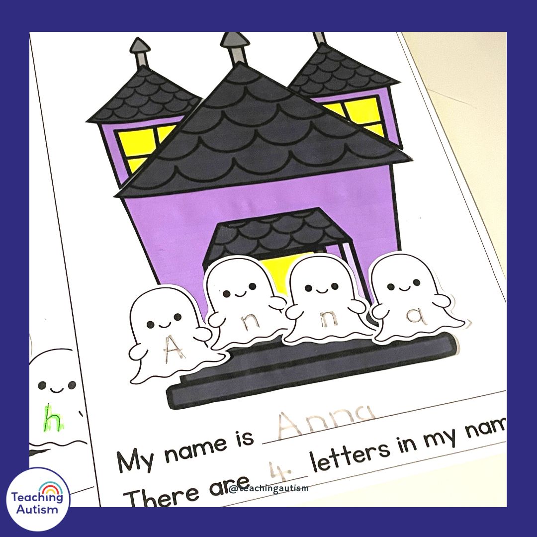 Haunted House Name Craft – Editable - Teaching Autism