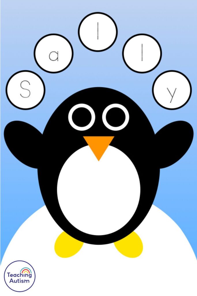 Free Penguin Name Craft