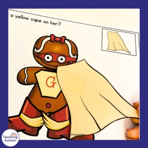 Disguise the Gingerbread Man Adapted Books - Teaching Autism