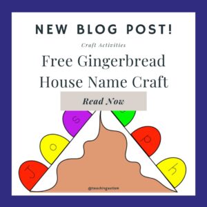 Free Gingerbread House Name Craft