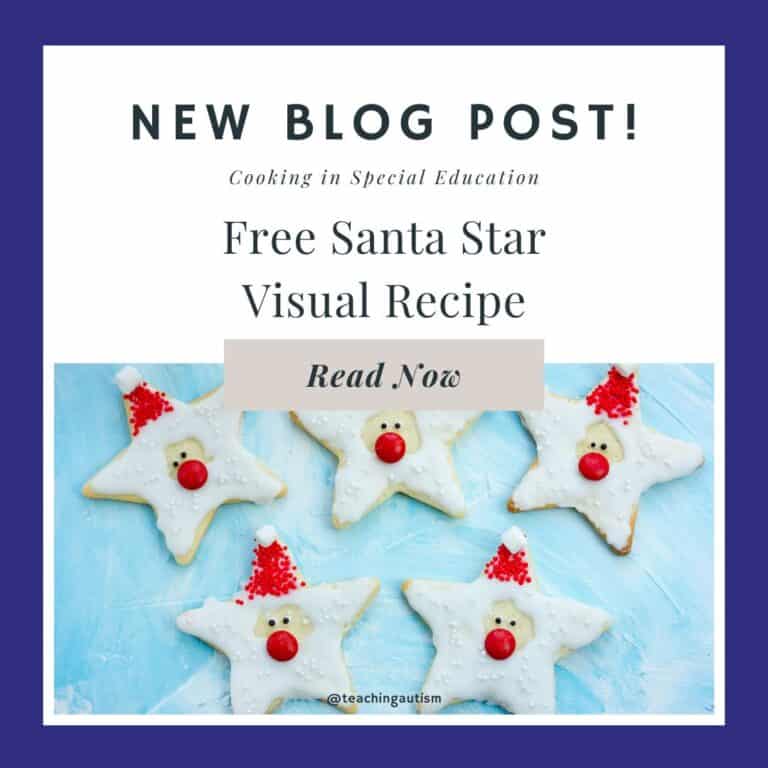 Free Christmas Visual Recipe for Special Education