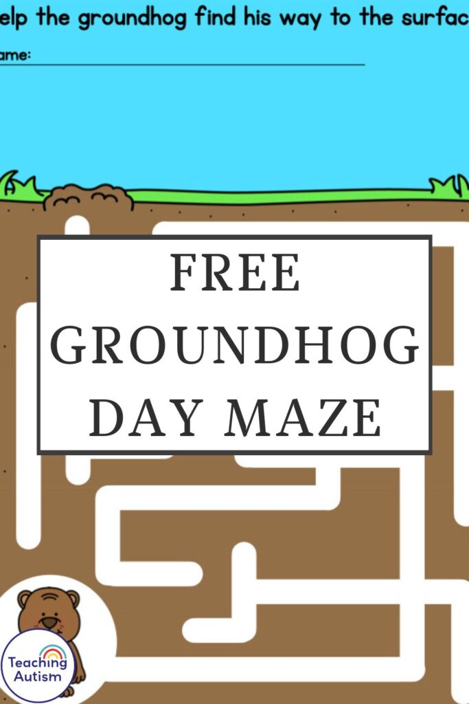 Free Groundhog Day Worksheet Maze