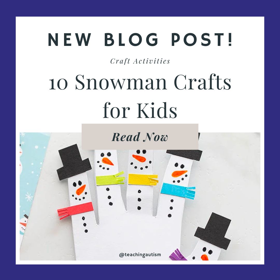 Melted Snowman Craft and Poem - Messy Little Monster