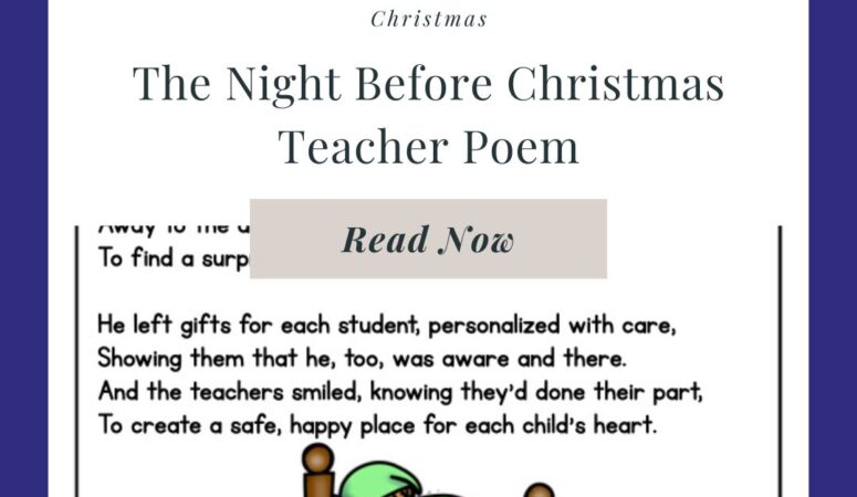 Christmas Teacher Poem