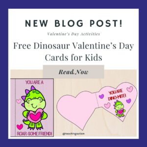 Free Dinosaur Valentine's Day Cards for Kids