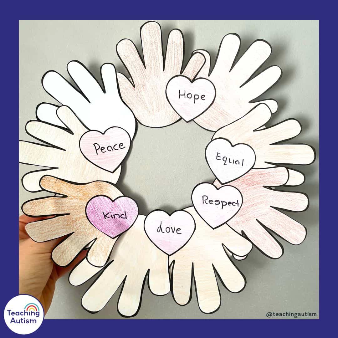 Martin Luther King Craft for Special Education - Teaching Autism