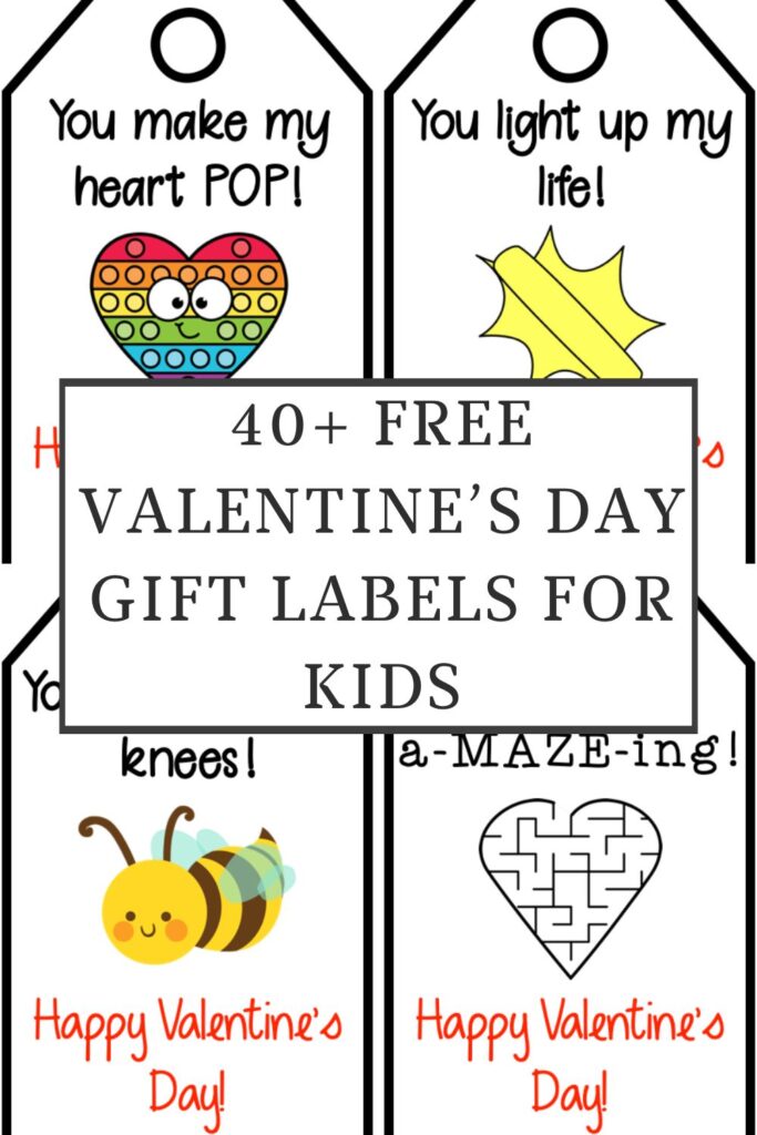 Free Valentine's Day Labels for Kids
