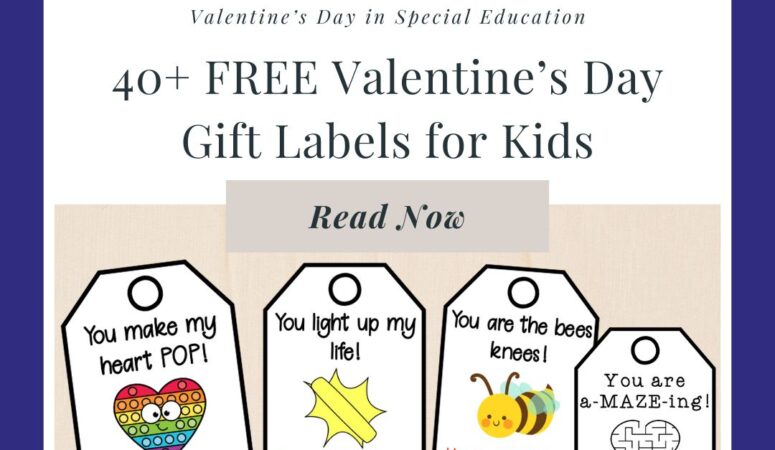 Free Valentine’s Day Labels for Kids