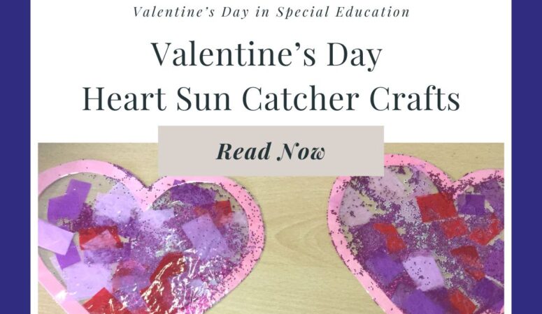 Heart Sun Catcher Craft for Valentine’s Day