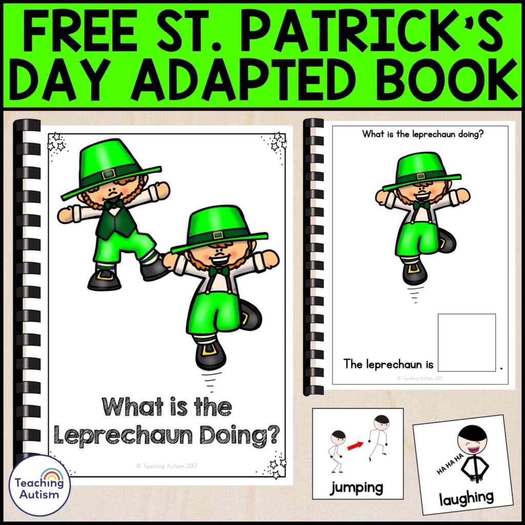 Free St Patrick's Day Adapted Book for Special Education