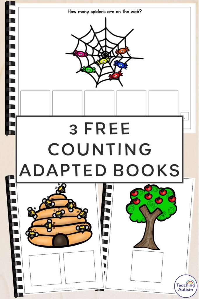 3 Free Counting Adapted Books for Special Education