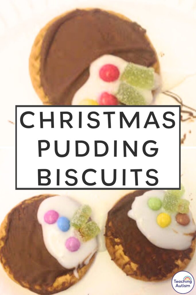 Christmas Pudding Biscuits for Kids