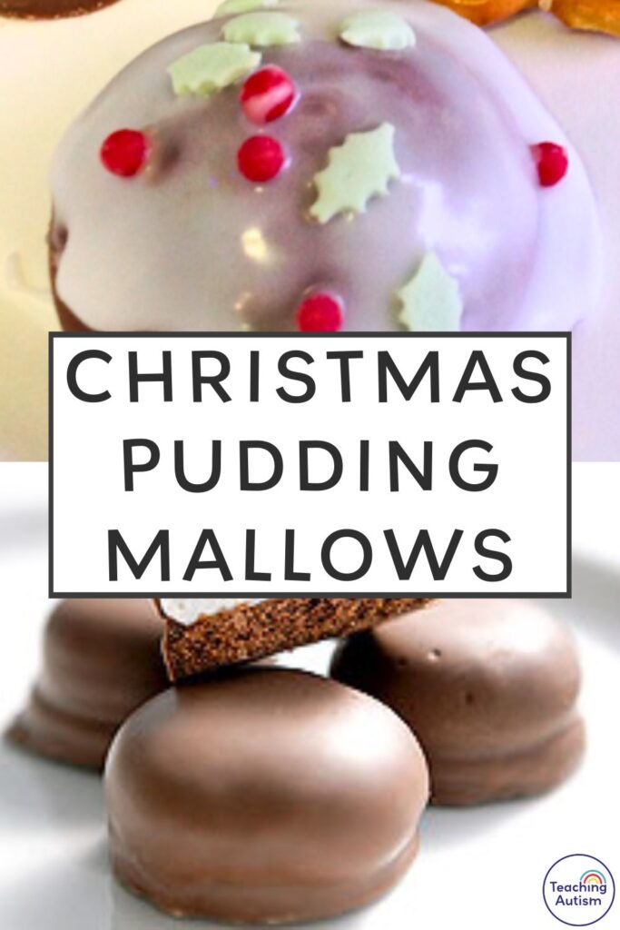 Christmas Pudding Chocolate Mallows for Kids