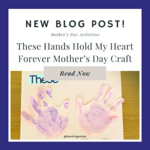 Mother's Day Handprint Craft for Kids