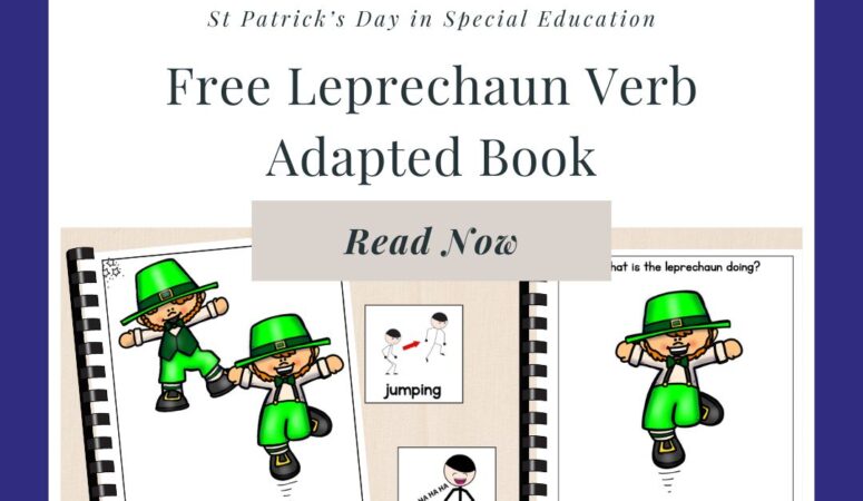Free St Patrick’s Day Adapted Book for Special Education