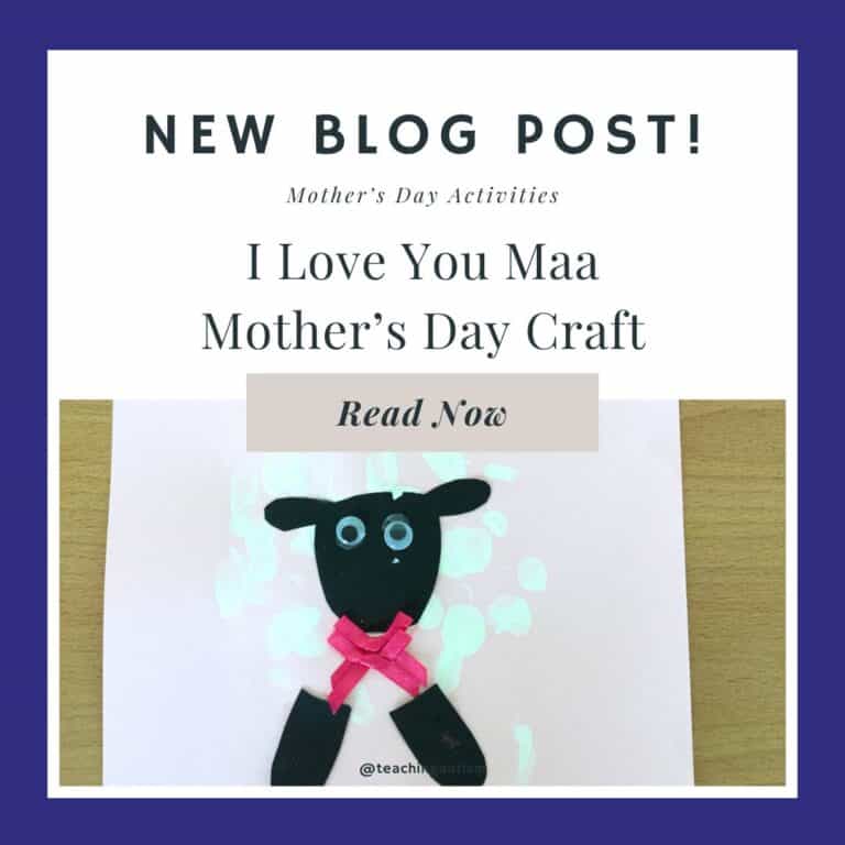 I Love You Maa Mother's Day Craft for Kids