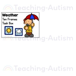 Weather Ten and Twenty Frame Task Cards