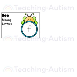 Bee Missing Letters Task Box