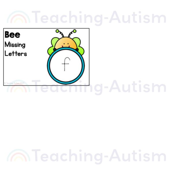 Bee Missing Letters Task Box