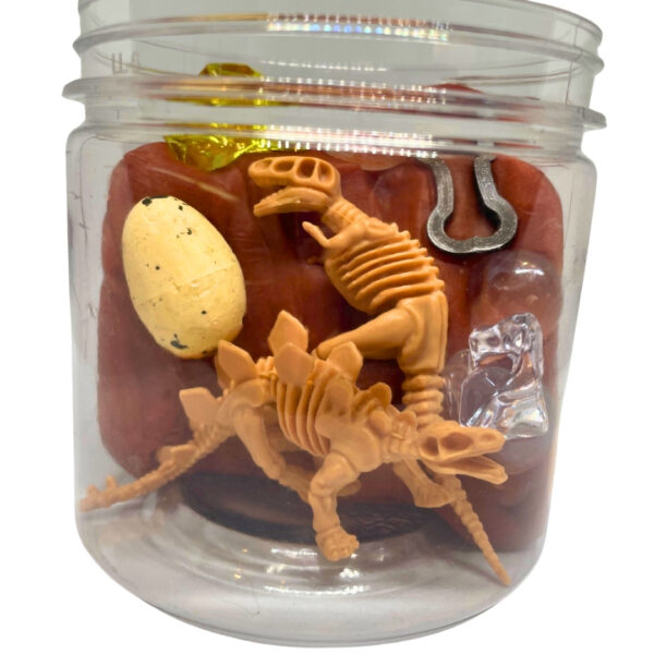Dinosaur Skeletons Play Dough Jar