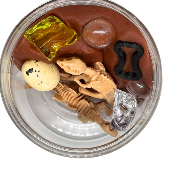 Dinosaur Skeletons Play Dough Jar