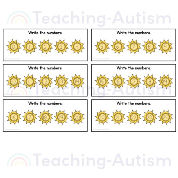 Weather Missing Numbers Task Cards