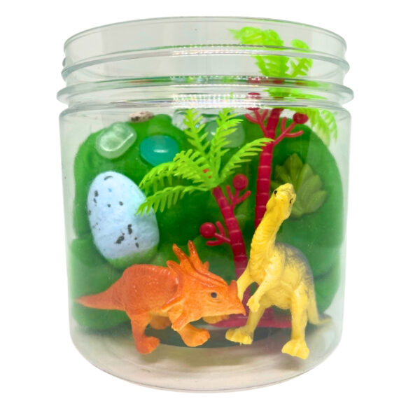 Dinosaur Play Dough Jar