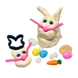 Make an Easter Bunny Play Dough Jar