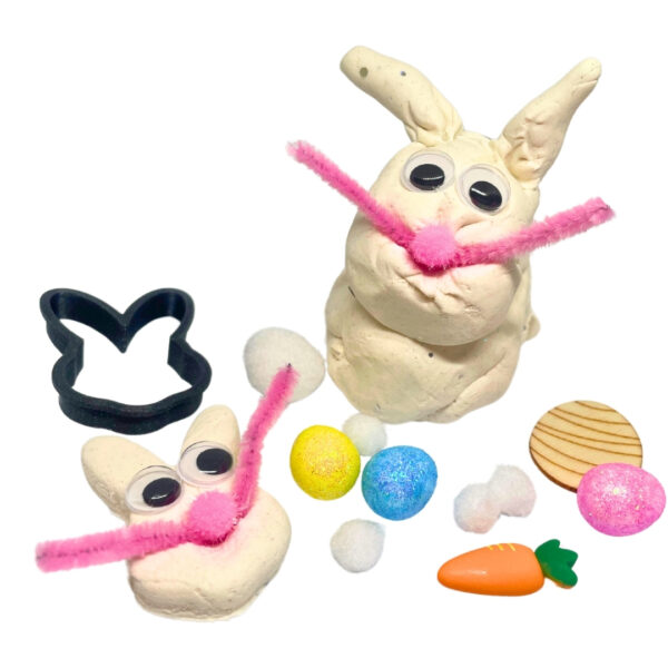 Make an Easter Bunny Play Dough Jar