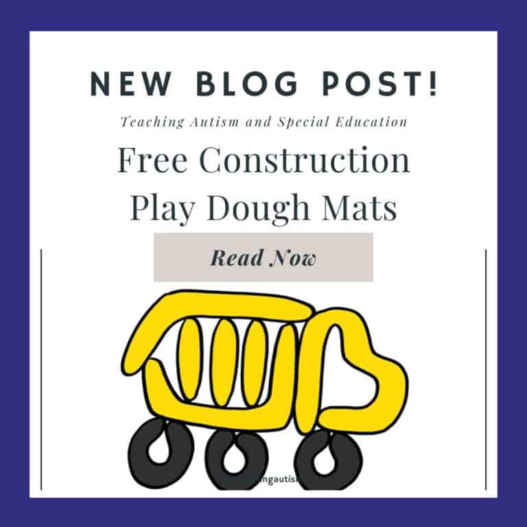 Free Construction Play Dough Mats