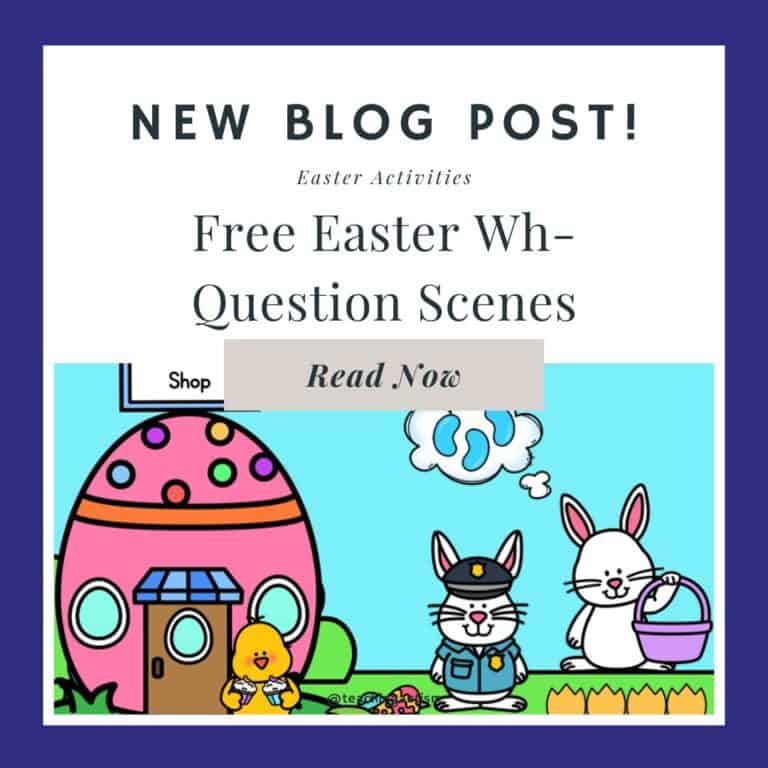 Free Easter Wh Question Scenes