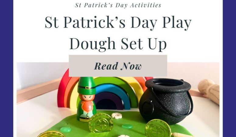 St Patrick’s Play Dough Set Up