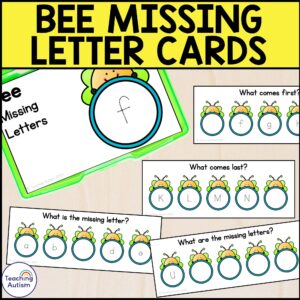 Bee Missing Letters Task Box
