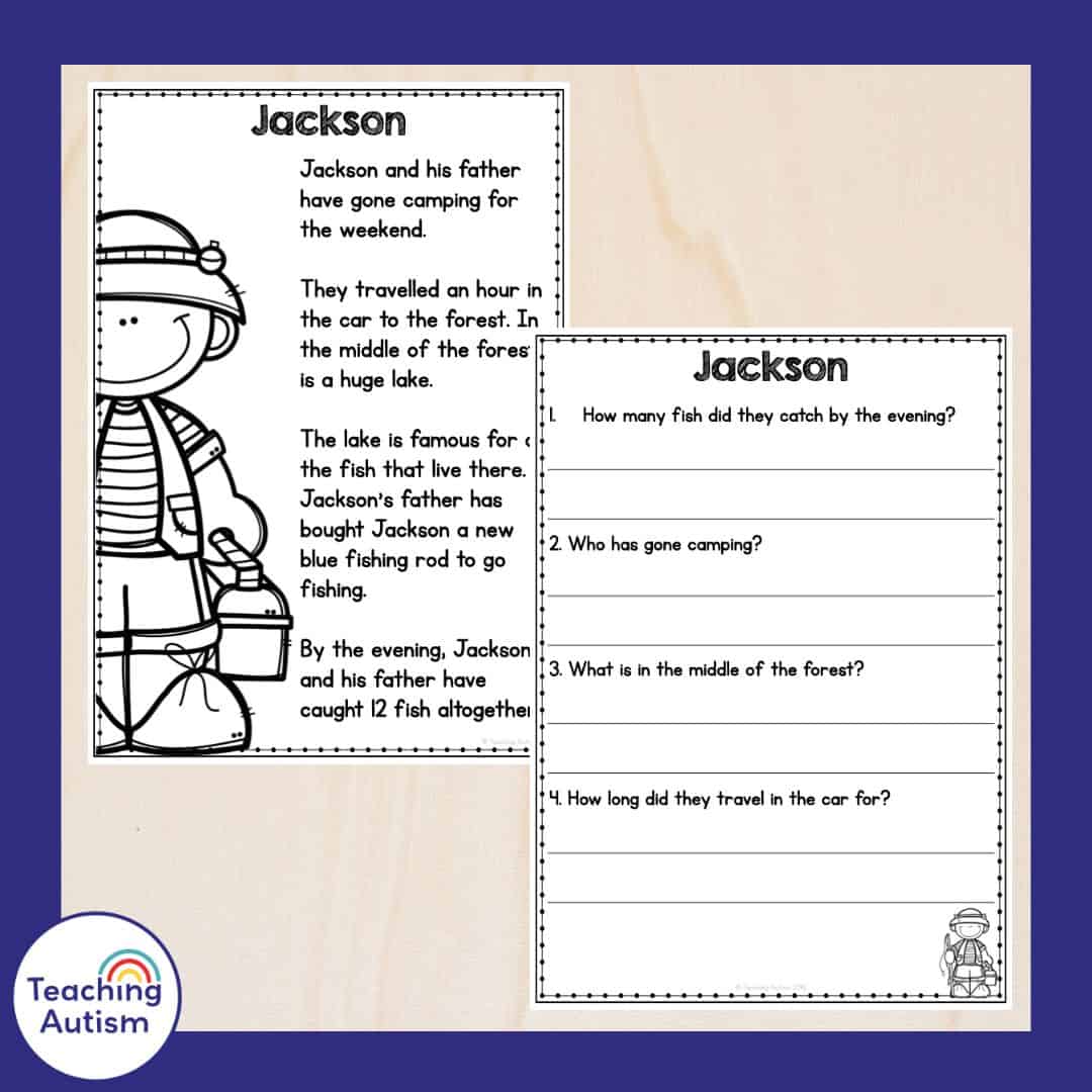 Camping End of Year Theme Day for Special Education - Teaching Autism