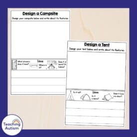 Camping End of Year Theme Day for Special Education - Teaching Autism