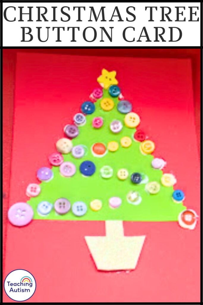 Christmas Tree Button Card Craft