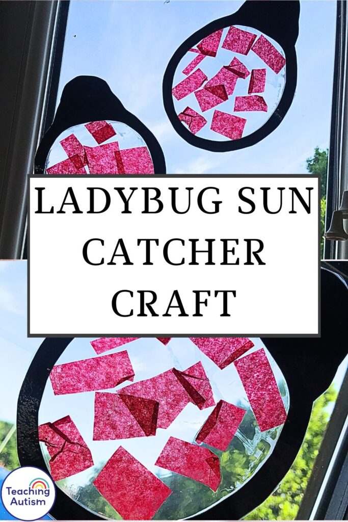 Ladybug Sun Catcher Craft