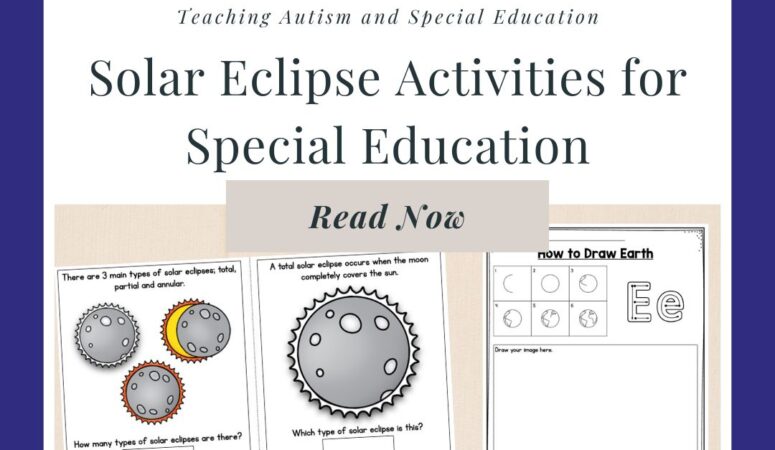 Solar Eclipse Activities for Special Education
