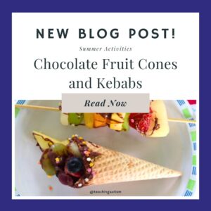 Chocolate Fruit Cones and Kebabs for Kids