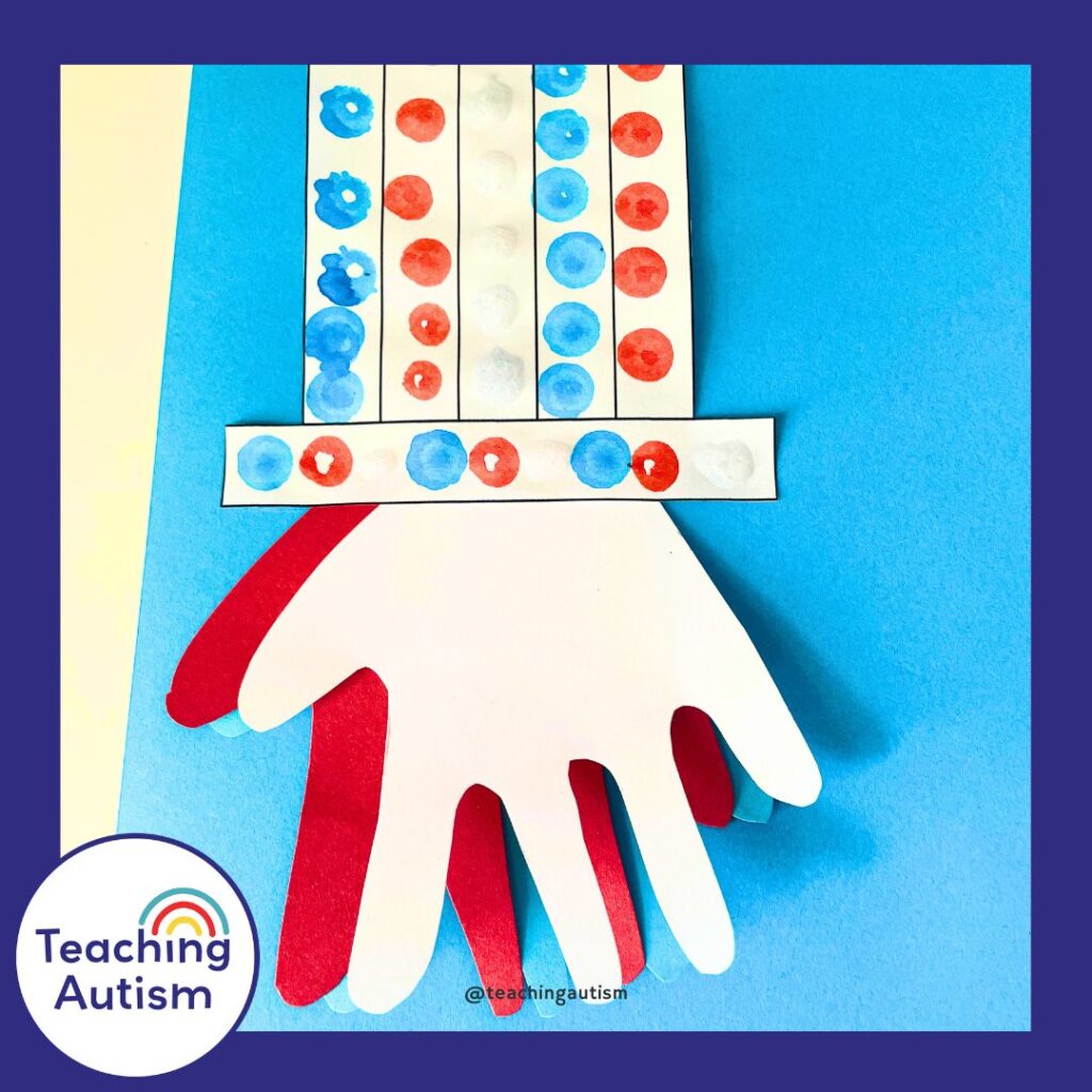 Patriotic Handprint Craft for Kids