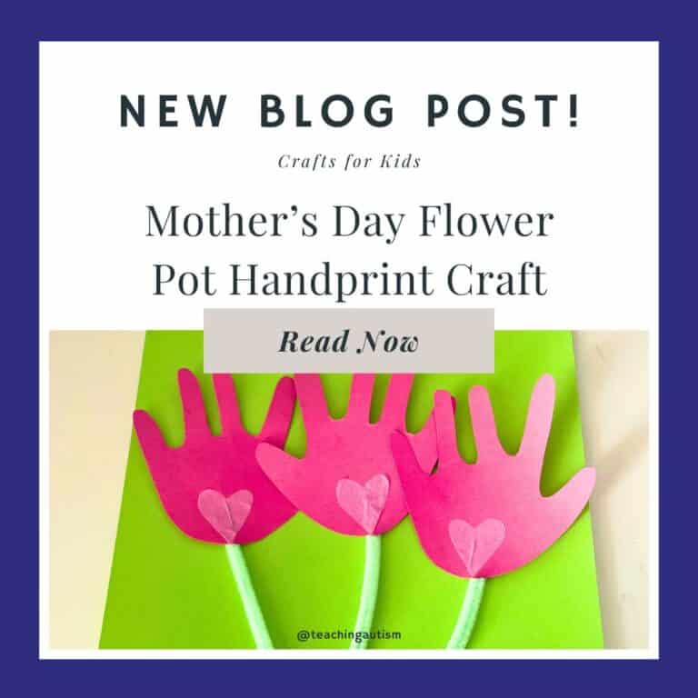 Mother's Day Handprint Flower Craft