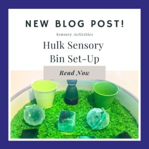 Hulk Sensory Bin