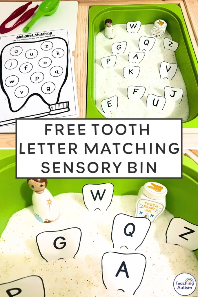 Free Dentist Letter Matching Activity